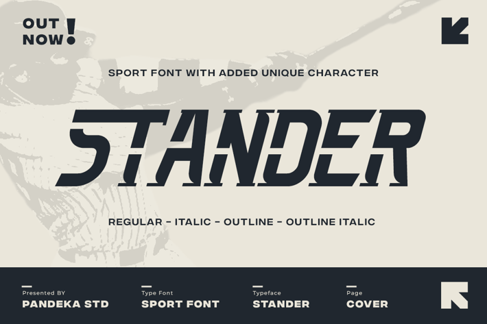 Stander - Baseball Sport Font