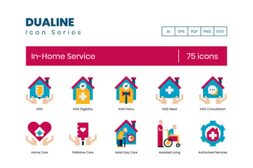 75 In-Home Services Icons