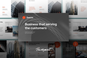 Ganno - Agency Portfolio Powerpoint Template