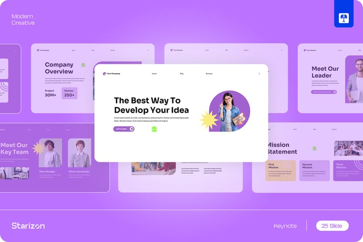 Purple Yellow Modern Creative Education • 001