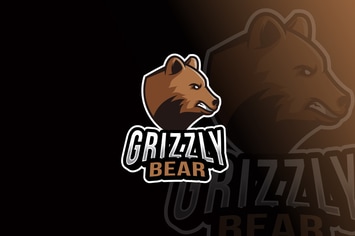 Grizzly Bear Logo Template