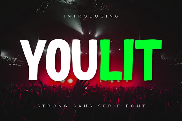 Youlit - Bold Strong Sans Serif Font
