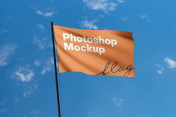 Flag Photoshop Mockup