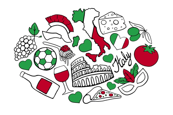 Italy Doodles