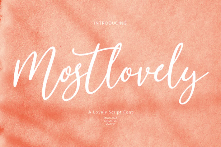 Mostlovely Lovely Script Font