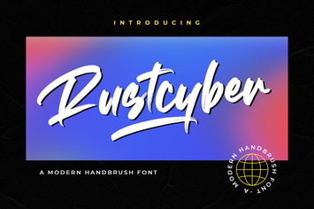 Rustcyber - Brush Font
