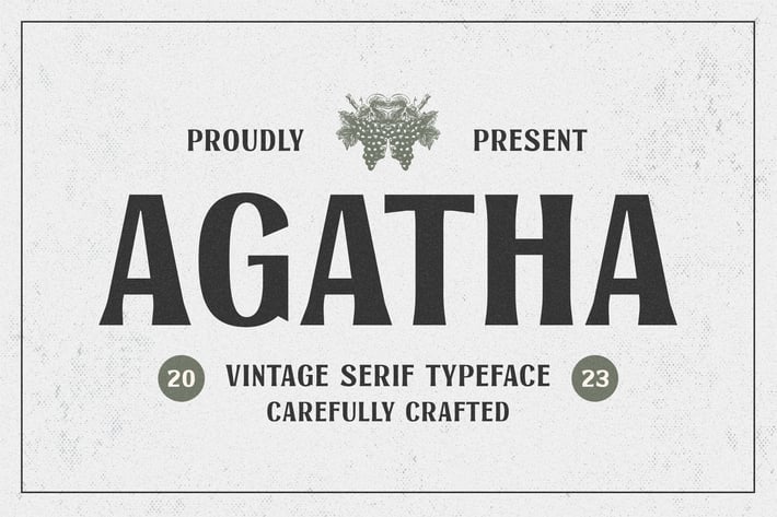 Agatha - Vintage Serif Typeface