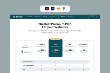 Hosting Pricing Plan UI