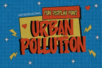 Urban Pollution - Fun Display Font