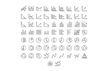 65 Charts Line Icons