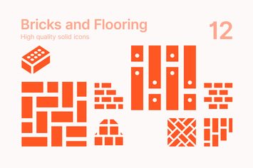 Bricks and Flooring Icons