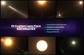 Sun Effect Kit 22 Custom Lens Flare