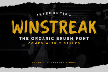 Winstreak - Brush Font