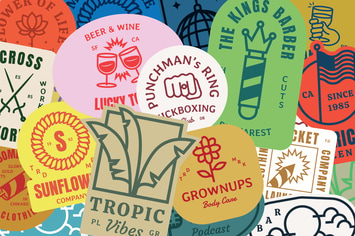 50 Retro Monogram Logo Badges