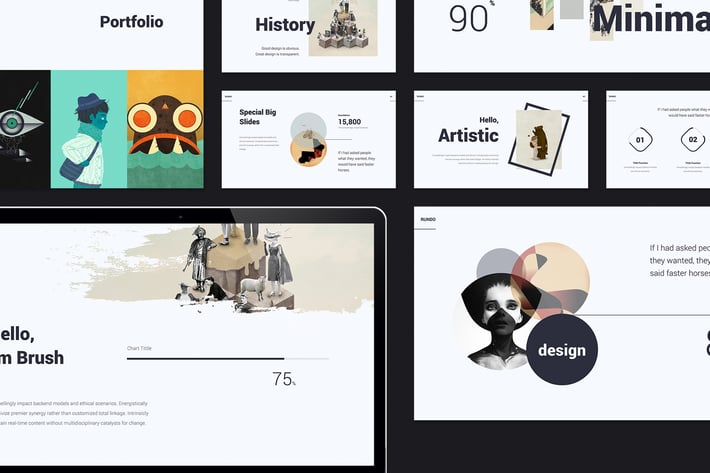 RUNDO Minimal & Creative Template (PowerPoint)