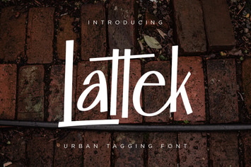 Lattek - Urban Tagging Font