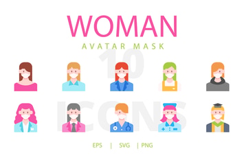 Woman avatar mask