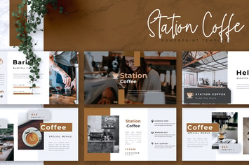STATION COFFEE - Coffee Shop Powerpoint Template