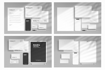 Branding Identity Mockup With Smartphone