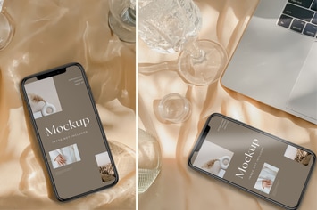 Phone Mockup Scandinavian on table