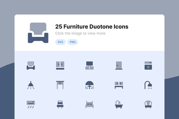 Furniture Duotone Icons