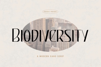 Biodiversity - A Modern Sans Serif Font