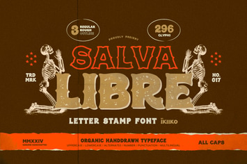 Salva Libre - Letter Stamp Font