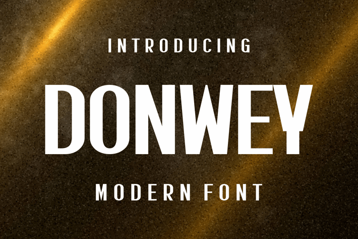 Donwey - Modern Font