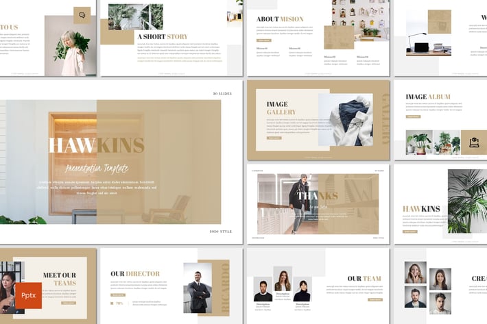 Hawkins - Lookbook Powerpoint Template