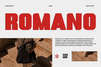 Romano – A Modern Sans Serif Typeface