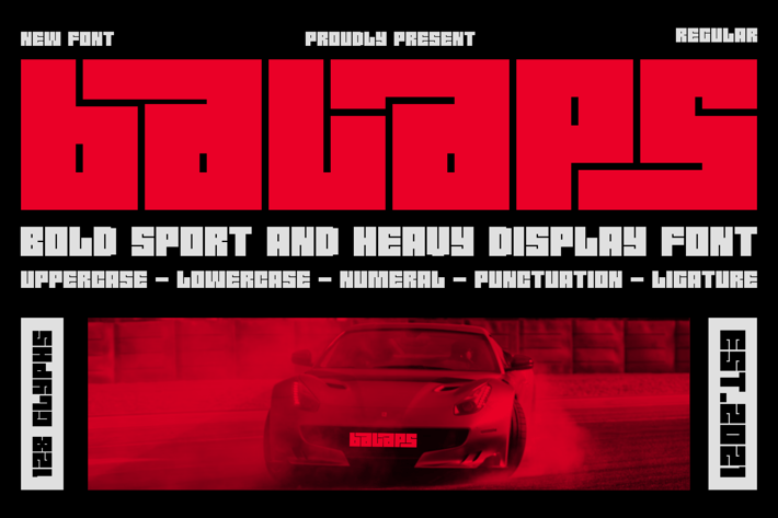 Balaps - Bold Sport And Heavy Display Font