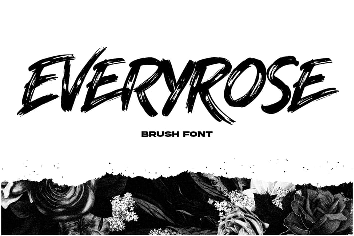 Everyrose - Brush Font