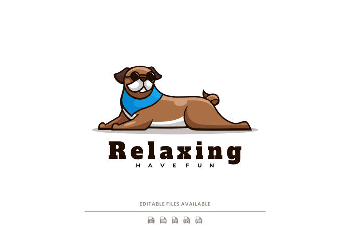 Dog Mascot Cartoon Logo