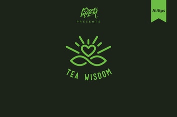 Tea Wisdom Logo Template