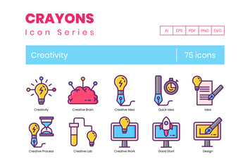 75 Creativity Icons