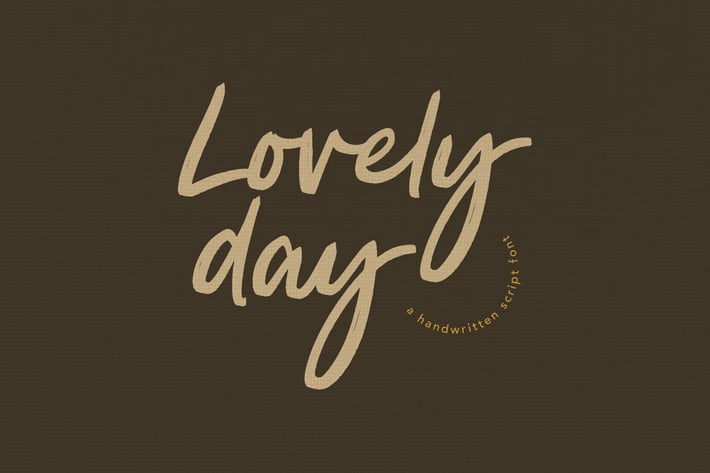 Lovely Day Script Handwritten Font