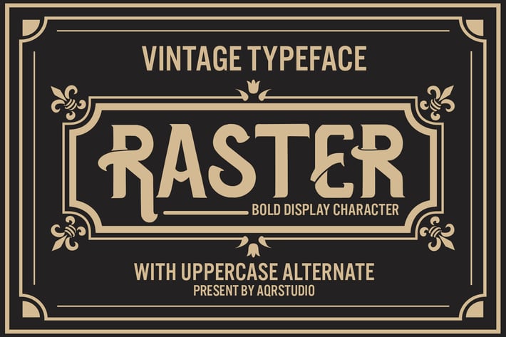 Raster - Vintage Blod Display Font