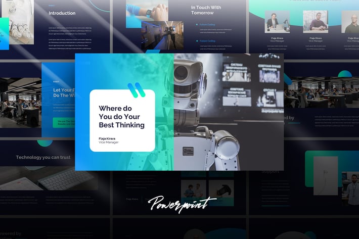 Robot - Tech Business Powerpoint Template