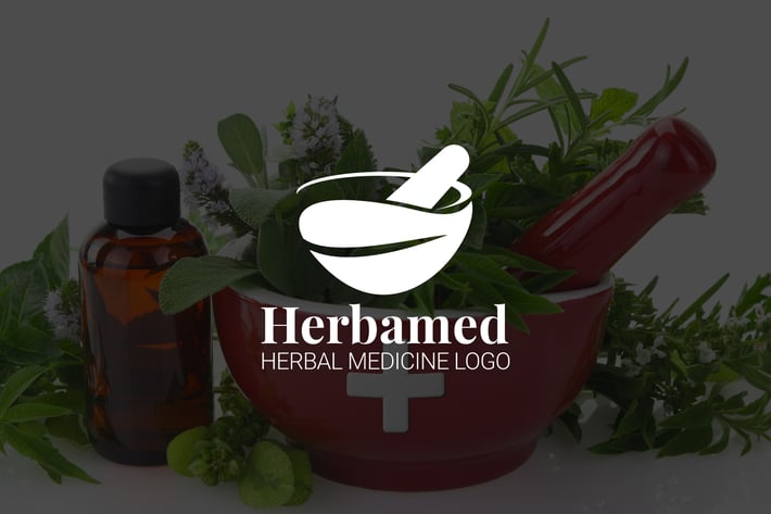 Herbamed : Herbal Medicine or Pharmacy Logo