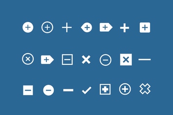 21 Add and Remove Icons