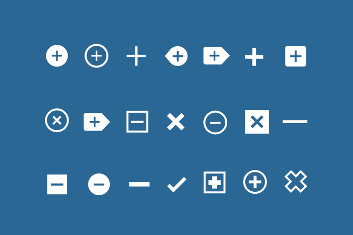 21 Add and Remove Icons