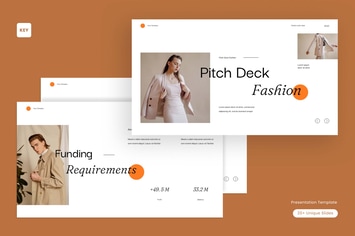 White Brown Minimalist Fashion Pitch Deck | 002