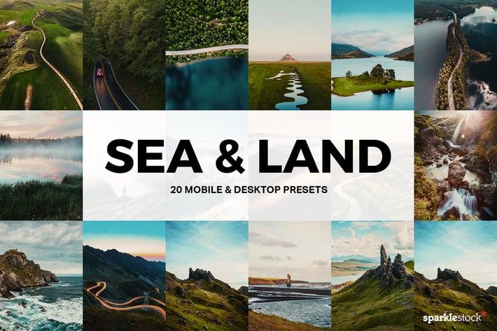 20 Sea & Land Lightroom Presets and LUTs