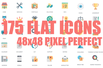 Modern Flat icons
