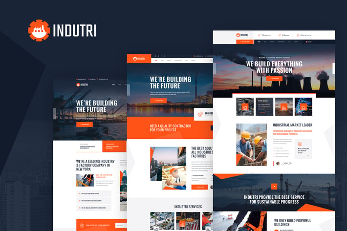 Indutri - HTML For Industry & Factory Business