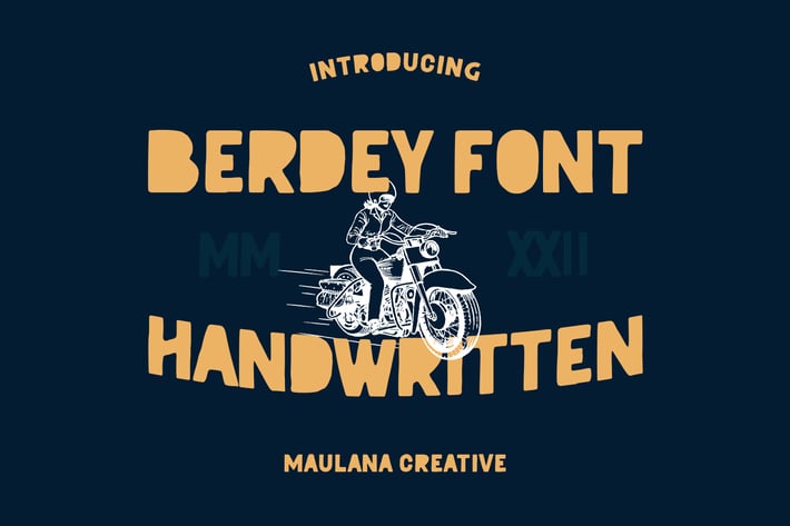 Berdey Handwritten Display Font