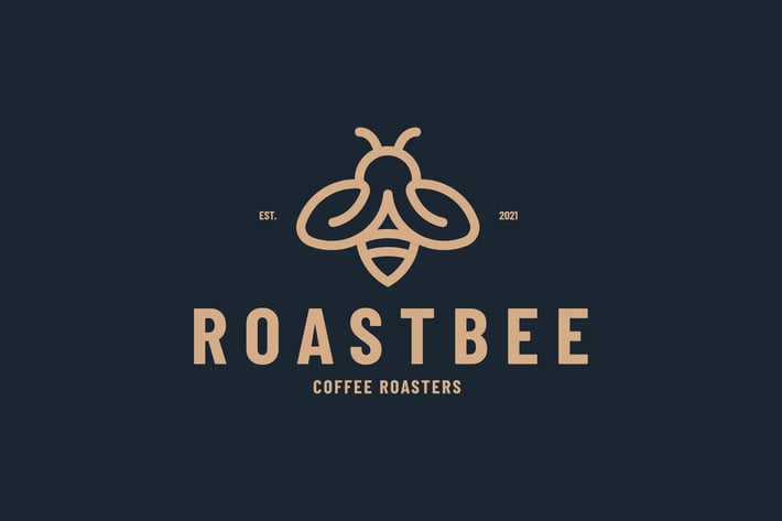Roastbee - Coffee Logo