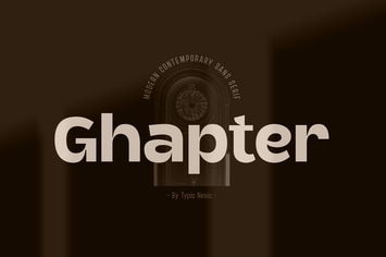 Ghapter - Modern Contemporary Sans Serif