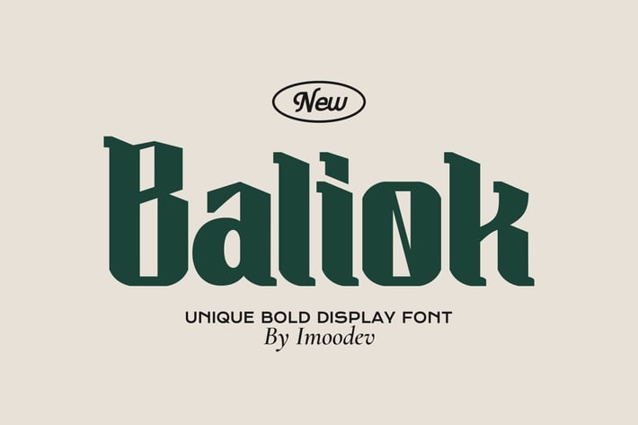 Baliok - Bold Serif Font