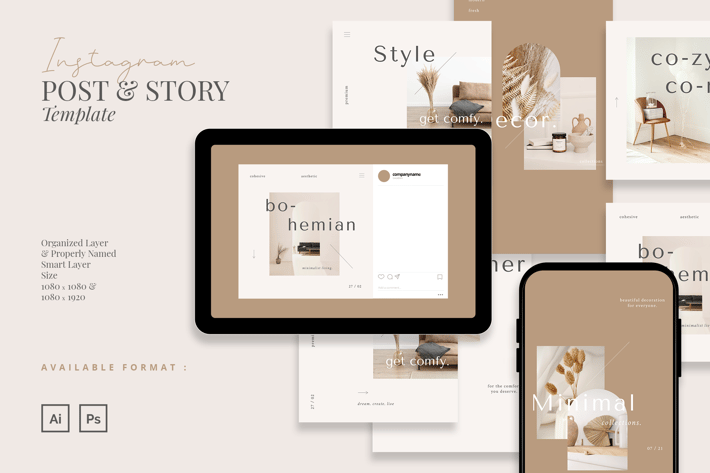 Furniture Boho Minimal Instagram
